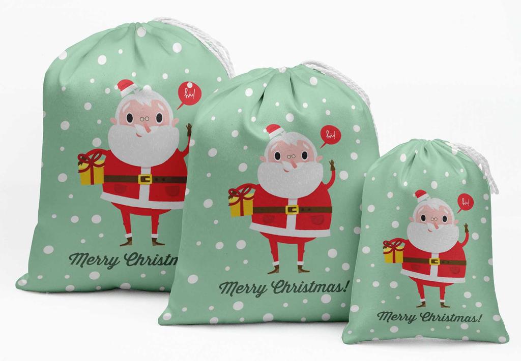 Darling Souvenir Blue House & Tree Christmas Party Supplies Gift Pouches Favor Candy Bags 15