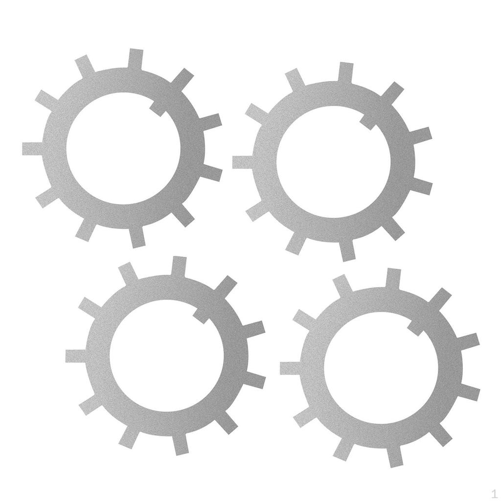 4x Trailer Wheel Spindle Washers,Replacement Metal 1.77in Components,Sturdy Heavy Duty Axle Parts