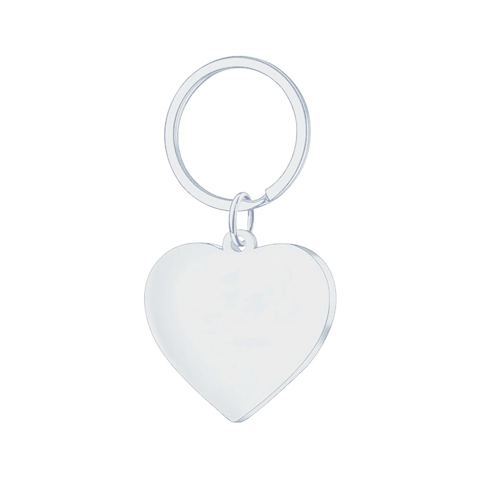 

Брелок-подвеска из нержавеющей стали, праздничный подарок, небольшой подарок, металлический брелок с гравировкой One Size серебряный