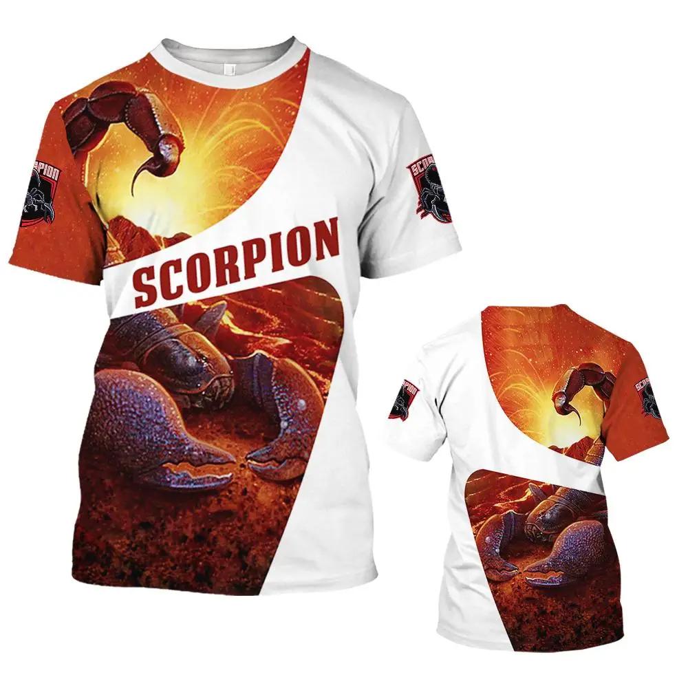 Новая мужская футболка с принтом Скорпиона — фото 7