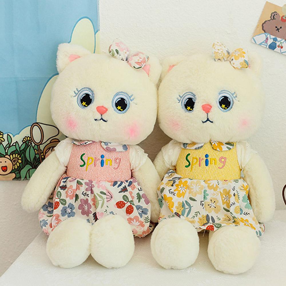 Cute Princess Cat Plush Toy Cartoon Stuffed Animals Throw Pillow For Children