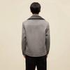 Men's Winter Wool-Blend Coat with Faux Fur Collar and Large Pockets