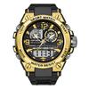 Men's Dual Display Racing Watch Alarm Clock Calendar Second Counting Function Watches