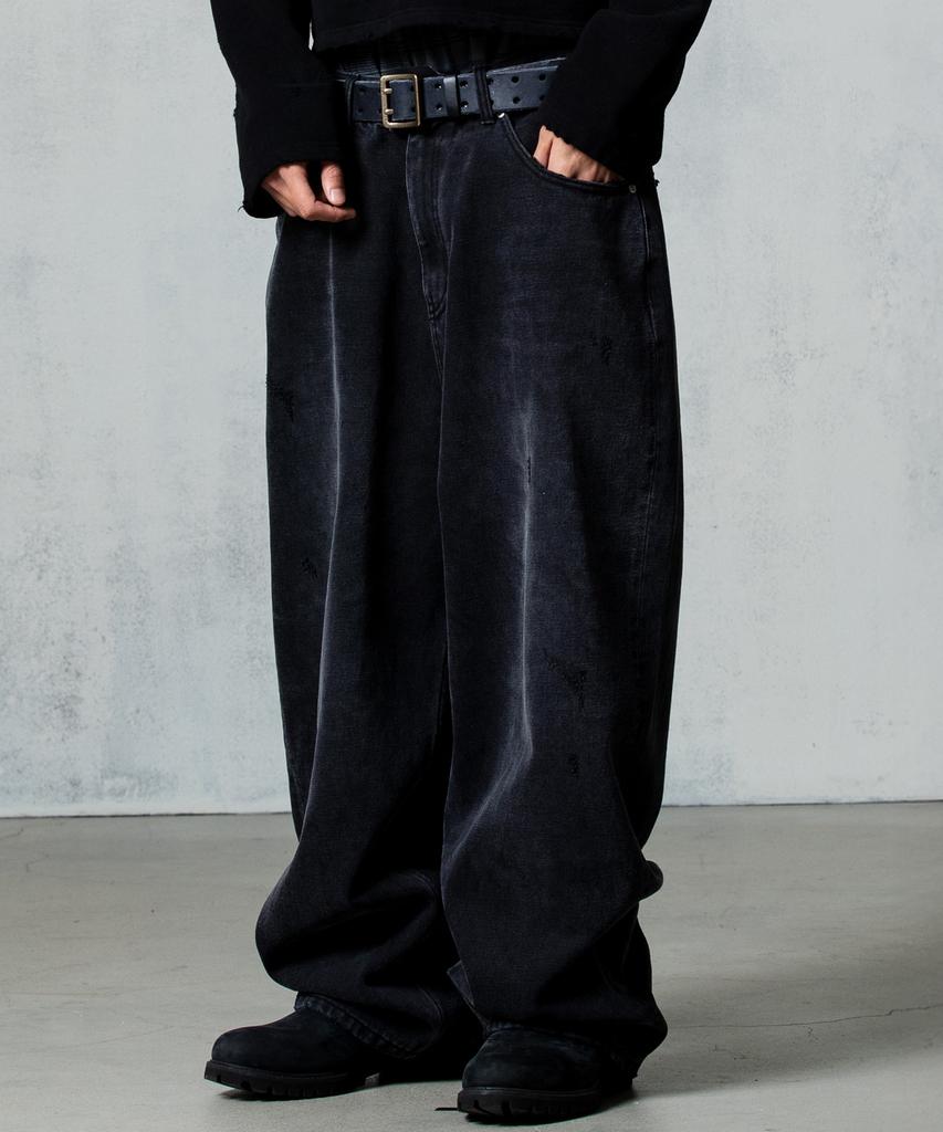AREUBAN Silent Romance Denim Pants_Romance Charcoal