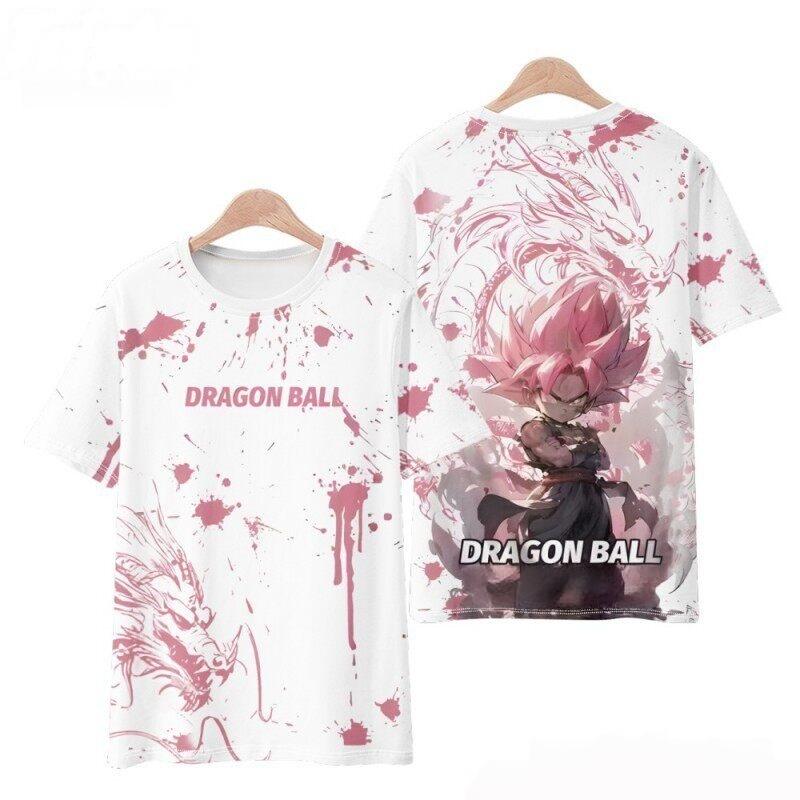 2026 Dragon Ball T-shirt Children's 3D T-shirt Fashion Children's Boy Short Sleeve Round Neck Casual Anime Super Saiya Wukong