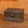 Organizer Wooden Vintage Box With Latch For Desktop Storage Decoration Gift