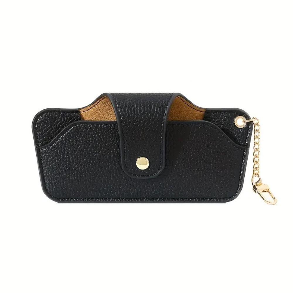 with Bag Pendant Leather Glasses Case PU Eyewear Protector Reading Glasses Storage Bag  Sun Glasses