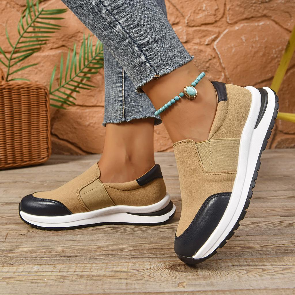 Plus Size Women's Shoes 2026 Slip-on Casual Shoes Thick-soled Comfortable Sporty Single Shoes