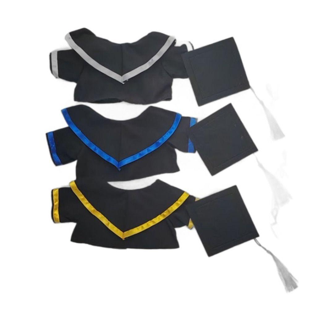 Plush Bear Graduation Bear Clothes Dress Up Plush Dolls Outfits Doll Graduation Clothes Girls Gift