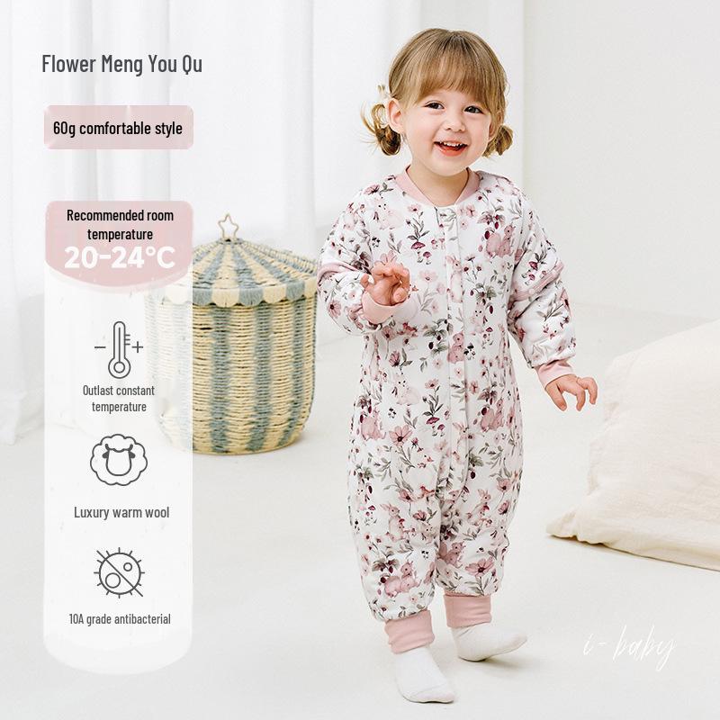 iBaby Wool Baby Sleeping Bag - Autumn/Winter Anti-Kick Quilt