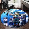 1pc My Hero Academia Round Carpet - Anime Design Chair Mat for Office, Home Decor, Living Room