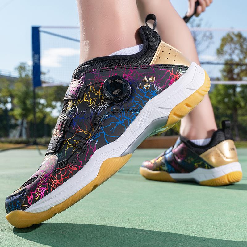 Source Badminton shoes Training shoes Competition men's couple sports shoes Shock-absorbing lightweight tennis shoes