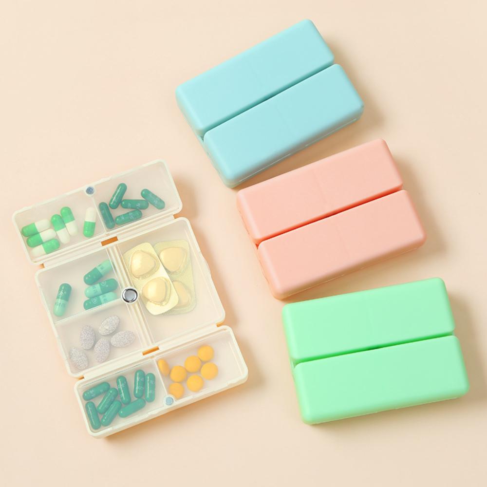 New Small Portable Travel Daily 7 Grids Pill Case Box Organizer Tablet Pills Storage Container for Medicine Vitamin Fish Oils