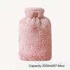 1pc 33.81oz/ 67.63oz Large Capacity Plush Hot Water Bag: PVC Material, Hand Warmer Perfect for Bed