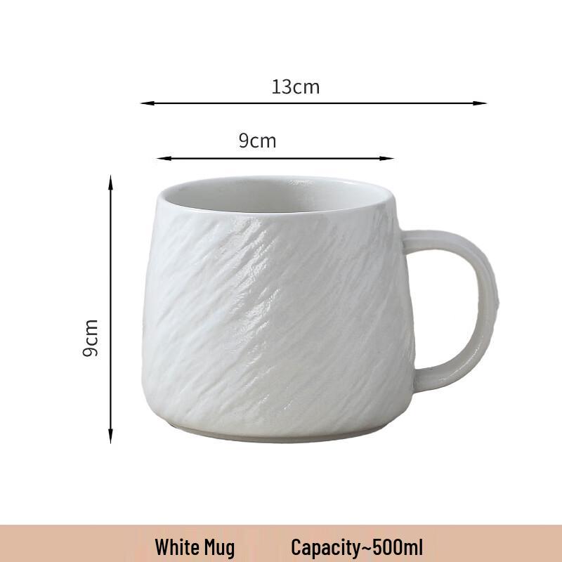 Shangqi Black and White Ceramic Mug Set