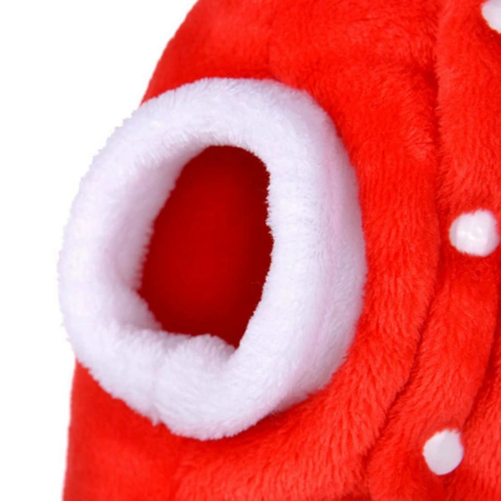 Pet clothes Autumn and winter flannel warm festive dog clothes cat elk Christmas clothes New Year's Eve