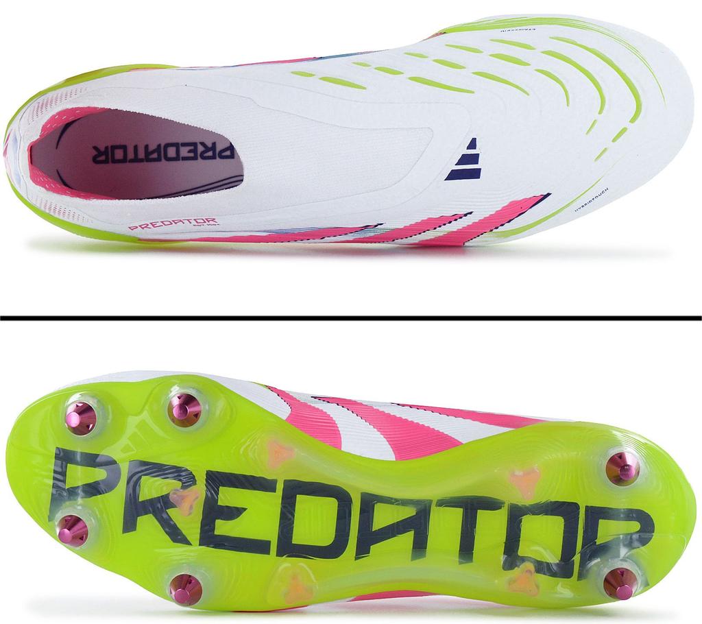 Adidas PREDATOR ELITE Laceless LL SG - Men's Football Boots White ID3848 ORIGINAL