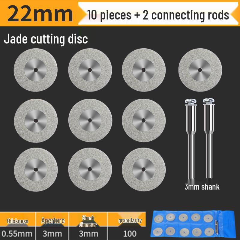 High-Speed Steel Circular Saw Blade Set for Wood, Plastic & Metal - Miniature Size for Hand Drills & Electric Grinders