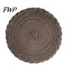 Heat Buffer Table Mat 12 Inch Round Placemats, Polyester Woven Braided Place Mats, Durable Washable Resistant Circle Dining Mats for Kitchen