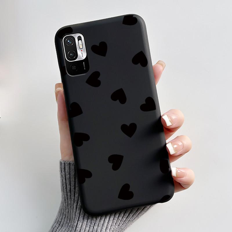 For Xiaomi Redmi Note 10 JE 10T JE Casing Cute Love Rabbit Funny Black Soft Silicone Phone Case For Redmi Note10 JE Bumper Cover