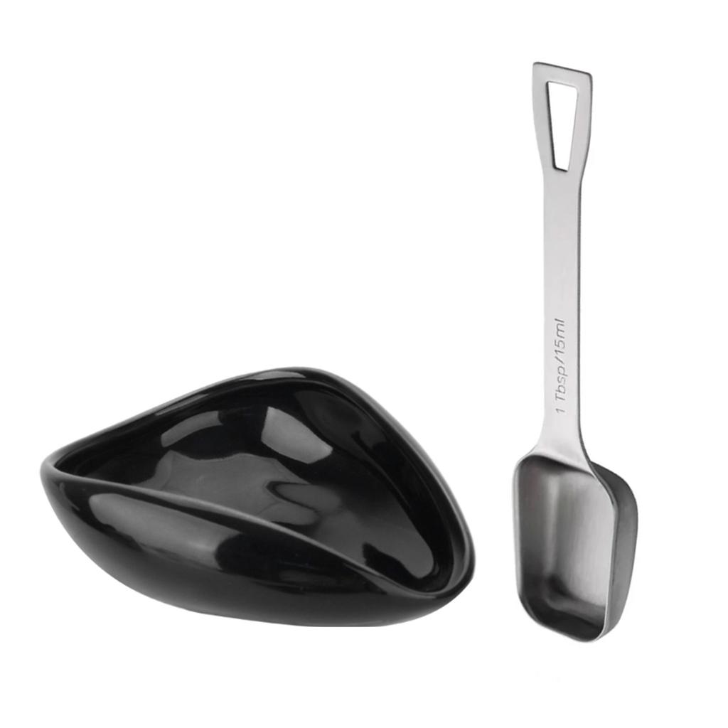 Coffee Scale Tray Coffee Beans Container Measuring Spoon Coffee Bean Plate Coffee Dosing Tray Suitable for Coffee Bean