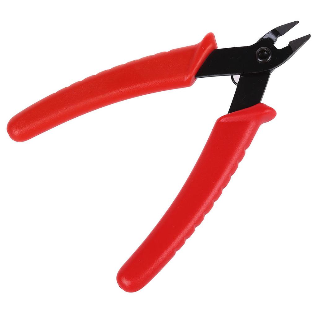 6 pulgadas Alicates de corte diagonal de alambre de metal recubierto de plastico rojo