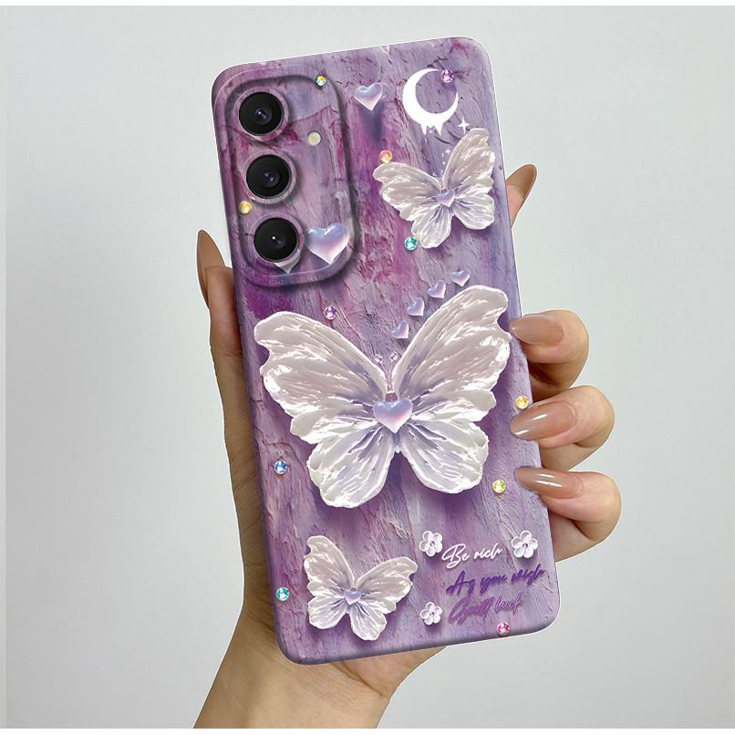 Pretty Butterfly Flower Case For Samsung Galaxy A16 5G Phone Cover Protection Case For Samsung A16 A26 A36 A56 GalaxyA16 Covers