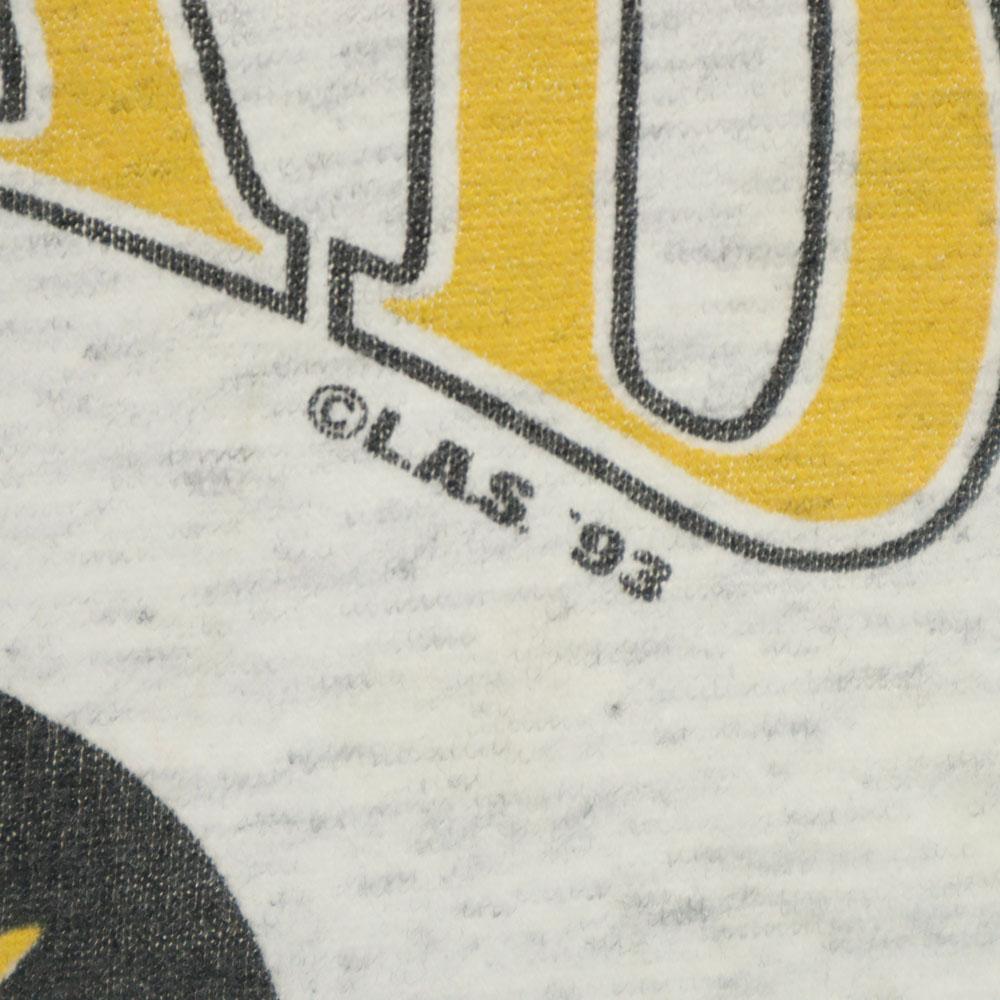 ONEITA 90s Made In USA Old Copyright College Print Long Sleeve Single Stitch T-shirt Men's Used