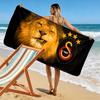 Galatasaray FC Print Strandtuch, Großes Weiches Schnelltrocknendes Handtuch für Strand Camping Schwimmen