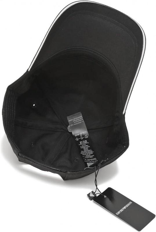 Emporio Armani branded baseball cap signed black