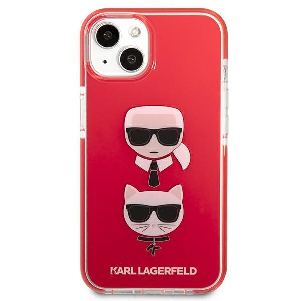 Karl Lagerfeld Klhcp13Stpe2Tr Iphone 13Mini 5,4 Hardcase Czerwony/Red Karl&Choupette Head