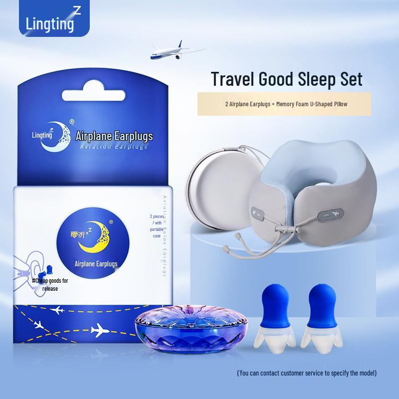 Lingting Noise-Canceling Airplane Earplugs: Pressure-Reducing Soundproofing for Men, Women, and Children