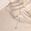 Popular Design Stainless Steel Necklace High-end Starry Sky Inlaid Zircon Necklace Light Luxury Women Necklace Jewelry Gift