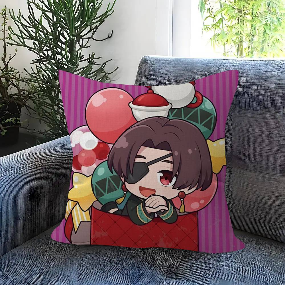 Japansk Anime Vindjacka Kudde Animekudde Soffsäng Huvudkudde Överdrag Kuddfodral 45x45 cm Mode