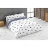 Cotton Bedding Set - Hosteline - Blue Swallows - Bed 180 - 3 Pieces - Multicoloured - Cotton - Pillowcase Included