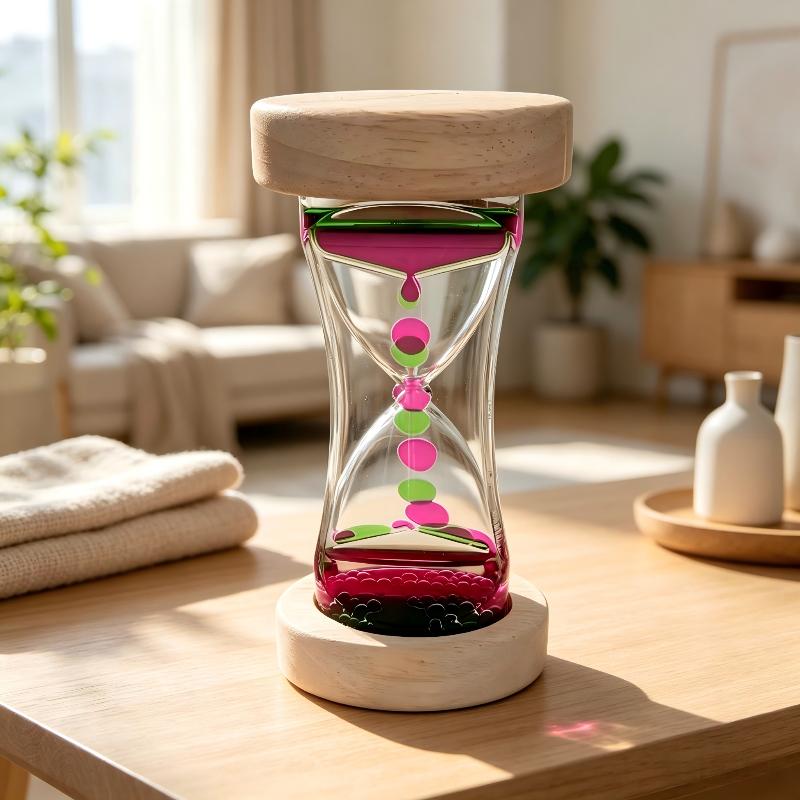 Home Mixed Color Desktop Hourglasses Timer Movement Sensory Toy For Kids Adults Stress Relief Office Decor Liquid Motion Bubbler