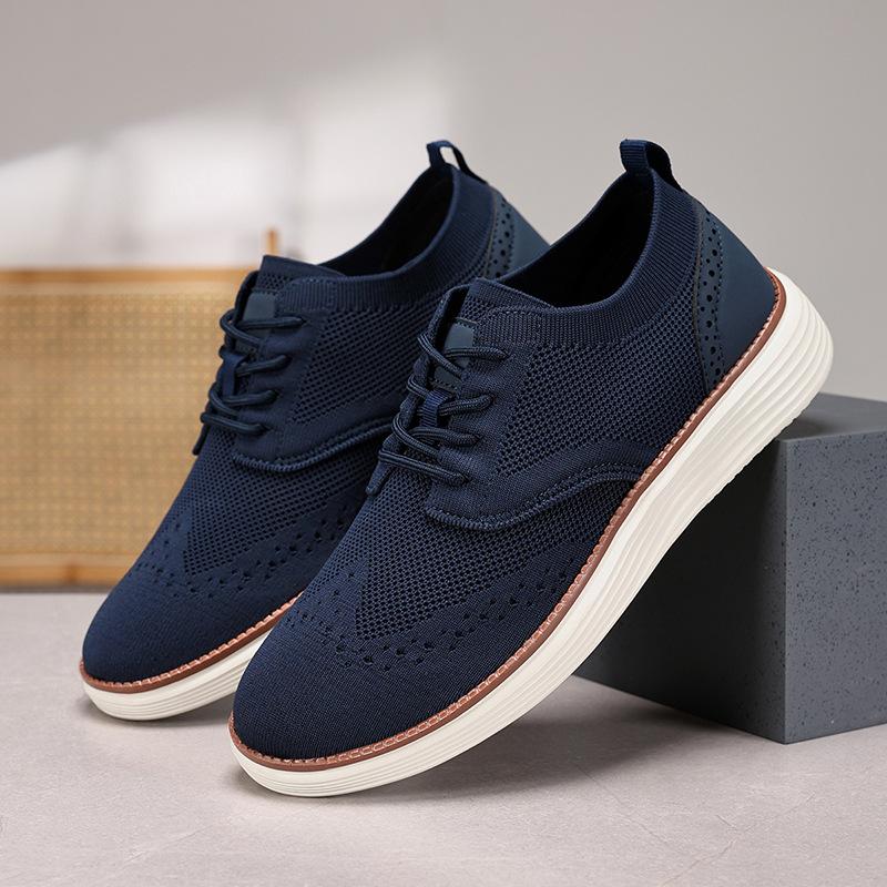 Spring/Summer Solid Color Fashion Casual Handsome Mesh Breathable Men'S Shoes