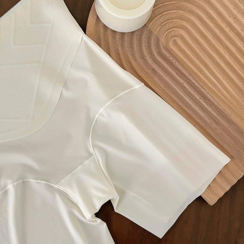 Ladies Summer Light Plastic Belly Lift Hip Ice Silk 10A Antibacterial Bottom Crotch Anti Slip Traceless High Waist Safety Underwear