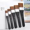 Acrylic & Watercolor Nylon Flat Brush with Birch Handle