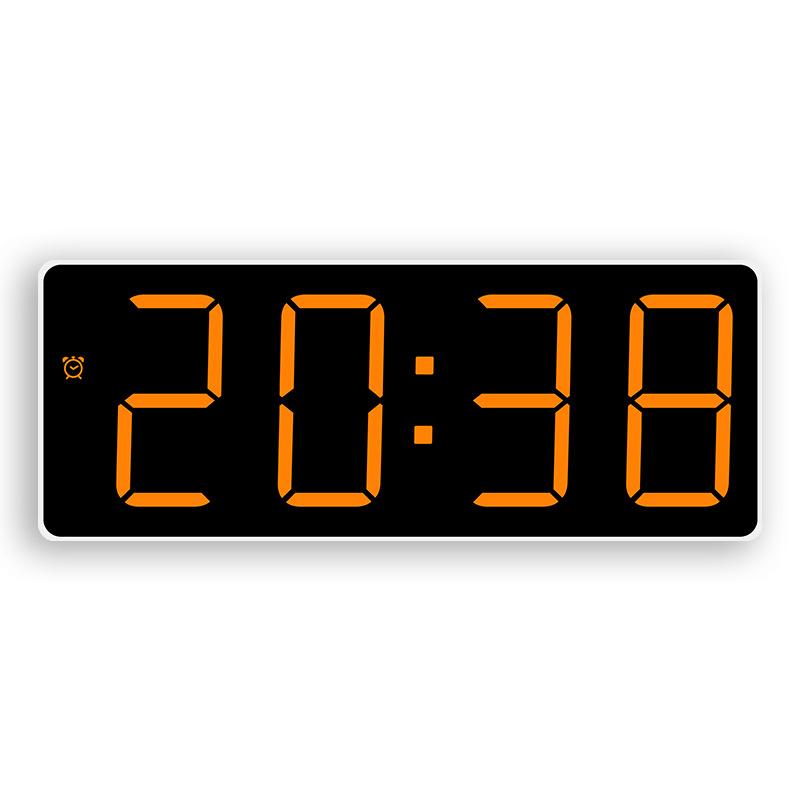 Korean version LED clock simple large font color alarm clock temperature display bedside clock GH9005