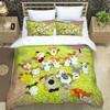 3D Printing Cartoon Lovely Hamtaro Bedding Set Duvet Cover Pillow Set Birthday Gift Children Quilt Cover Bedding Home Textiles