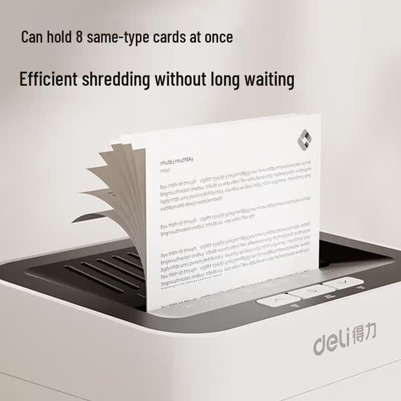 Deli Commercial Paper Shredder CN Plug (adapter Included)
