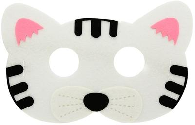 Masque Chaton Chat en Feutre Costume 18x12cm