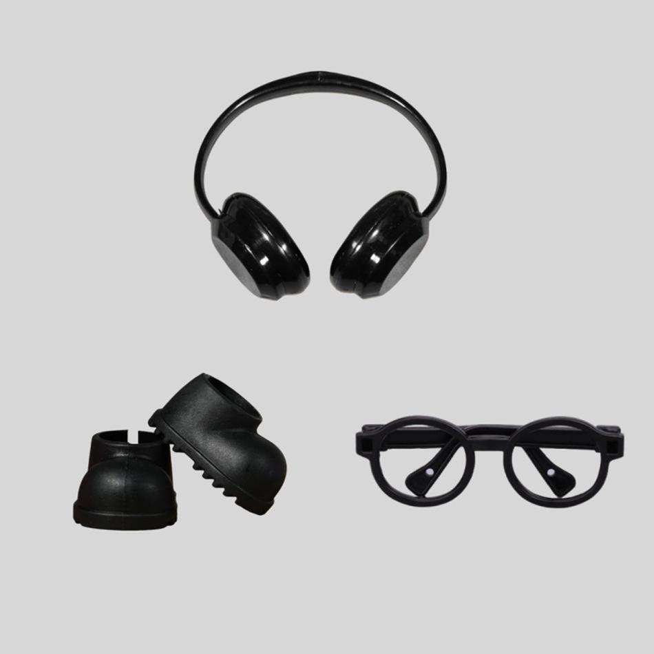 For Labubu Doll Accessories Mini Headphones Shoes Glasses For 15/17Cm Labubu Doll Clothing Accessories Girls Clothing Gifts