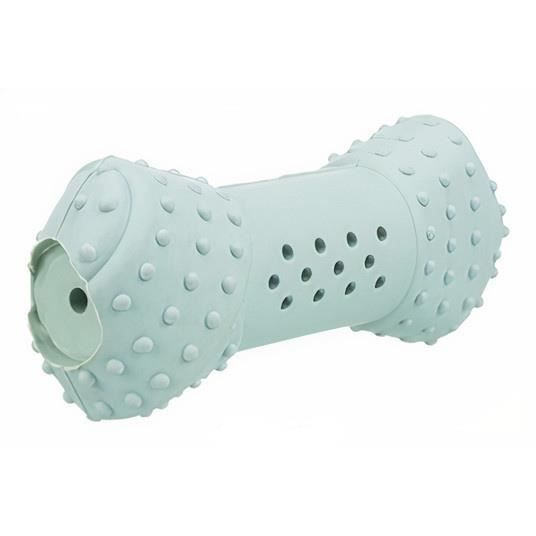 Jouet réfrigérant - Trixie - Os pour chien - Caoutchouc naturel - 10 cm - Bleu menthe