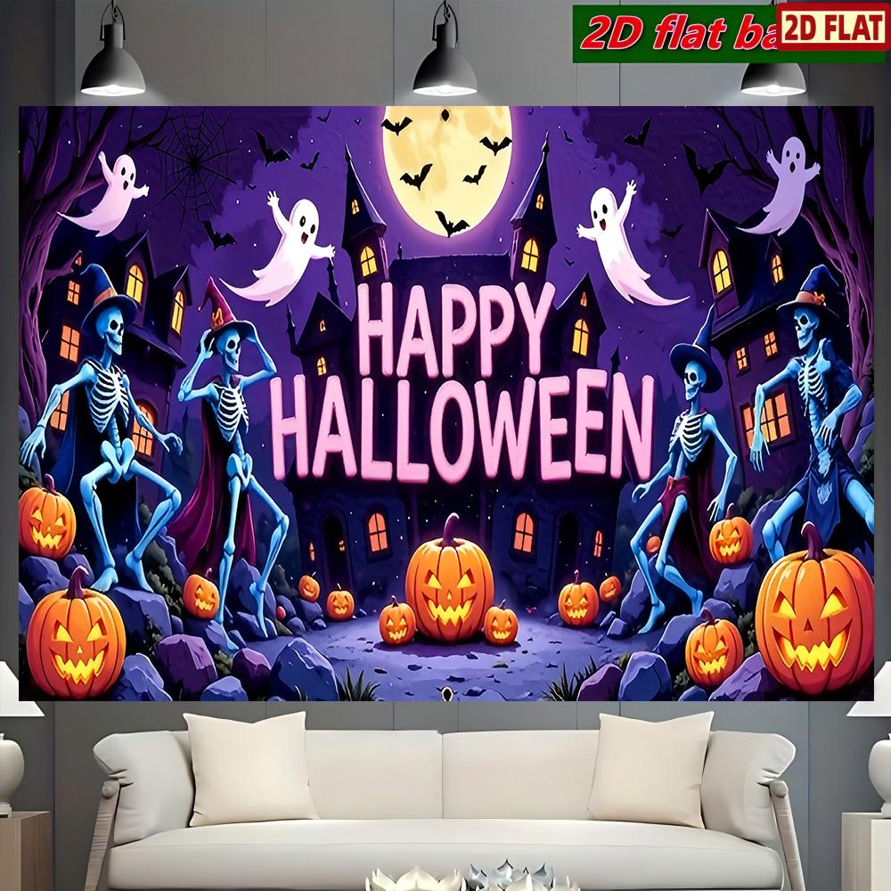 1pc horror party backdrop banner suitable for Halloween decoration horror party secret room decoration anniversary 100x150cm