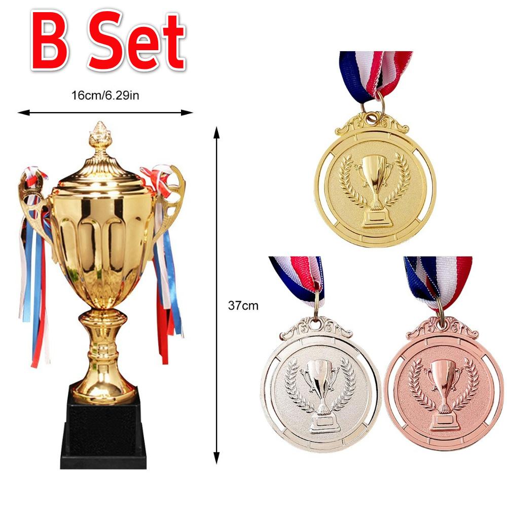 20-5Pcs Zinc Alloy Gold Silver Bronze Winner Medals Gold Silver Bronze Prizes Award Medals 2 Inches Round with Neck Ribbon