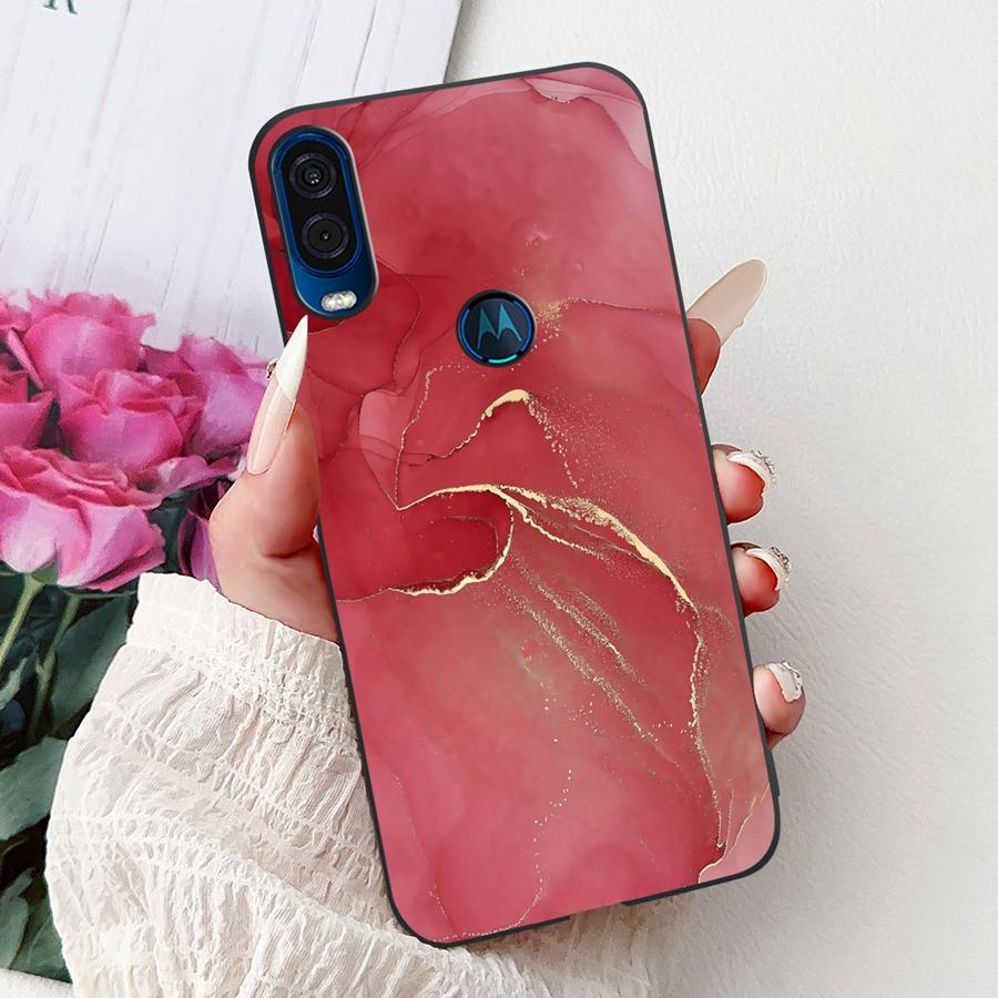 Για θήκη Motorola One Vision Κάλυμμα ONEVision Μοντέρνο Ζωγραφισμένο Σιλικόνης Μαλακό Πίσω Κάλυμμα Για θήκη Motor One Macro Προστατευτικό Κέλυφος