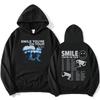 2026 Jutes Smile Je bent op Tour Hoodies Zwarte Koppel Pullovers met Kangoeroezak Unisex Mannen Vrouwen Met Capuchon Sweatshirt Print Top