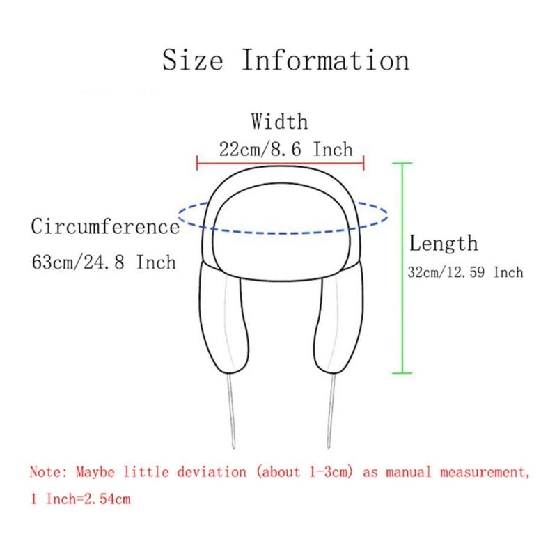 Winter Warm Ushanka Hat for Women Cute Plush Designs  Ushanka Hat with Adjustable Size and Lovely Cartoon Smile